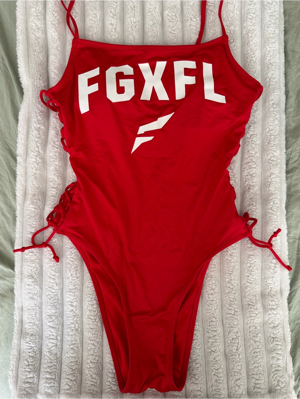Flag Nor Fail "Baewatch" one-piece swimsuit